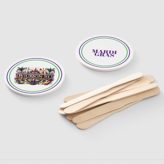 Éventail Mardi Gras (Non-assemblé)