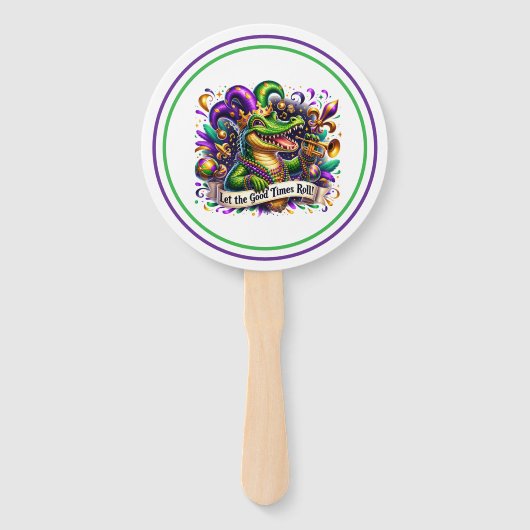 Éventail Mardi Gras (Devant)