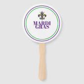 Éventail Mardi Gras (Dos)