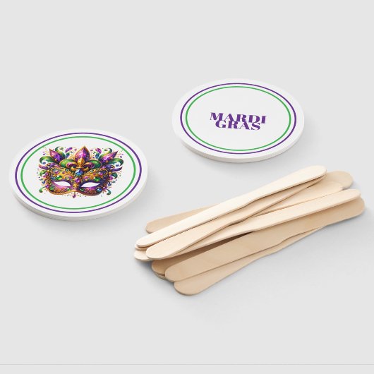 Éventail Mardi Gras (Non-assemblé)