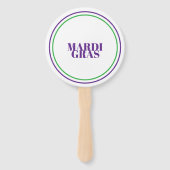 Éventail Mardi Gras (Dos)