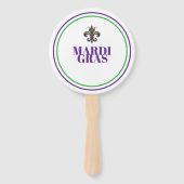 Éventail Mardi Gras (Dos)