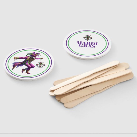 Éventail Mardi Gras (Non-assemblé)