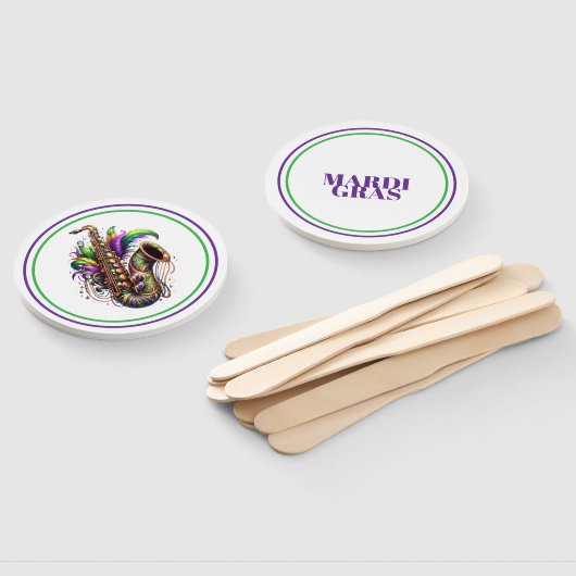 Éventail Mardi Gras (Non-assemblé)