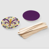 Éventail Mardi Gras fleur-de-lis  (Non-assemblé)