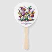 Éventail Mardi Gras     Hand Fan (Devant)