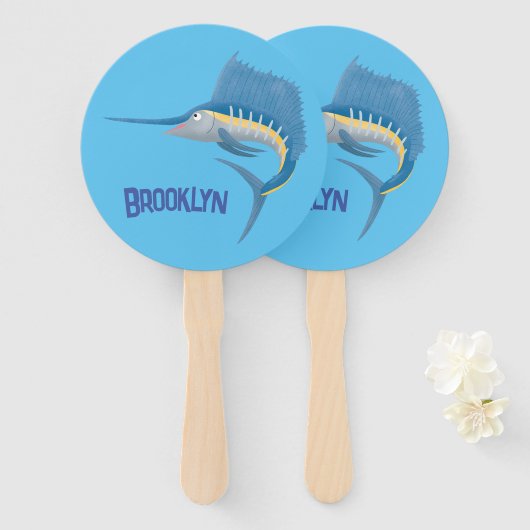 Éventail Marée de plaisance de l'espadon (Devant et derrière)