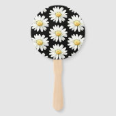 Éventail Marguerites à points jaunes (Dos)