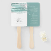 Éventail Mariage Abstrait Peinture Strokes Nous faisons Tur (Devant et derrière)