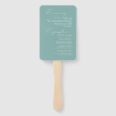 Éventail Mariage Abstrait Peinture Strokes Nous faisons Tur (Dos)