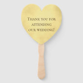 Éventail Mariage Amour Doré Ne Fait Jamais Défaut (Dos)