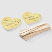 Éventail Mariage Amour Doré Ne Fait Jamais Défaut (Non-assemblé)