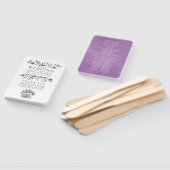 Éventail Mariage campagnard de lavande de coton d'aquarelle (Non-assemblé)