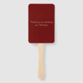 Éventail Mariage captivant (Dos)