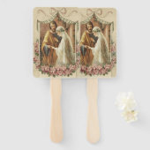 Éventail Mariage catholique Floral été printemps élégant (Devant et derrière)