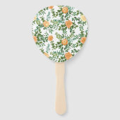 Éventail Mariage classique Floral Roses (Dos)