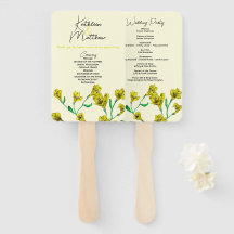 Mariage d'aquarelle jaune