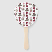 Éventail Mariage d'argent Bells programme de cérémonie de m (Dos)