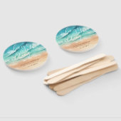 Éventail Mariage de bienvenue de Ocean Beach Day (Non-assemblé)