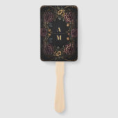 Éventail Mariage de charpente florale gothique victorien (Devant)