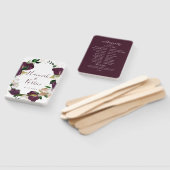 Éventail Mariage de couronne de fleurs de prune ivoire (Non-assemblé)