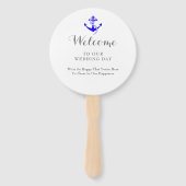 Éventail Mariage de croisière de destination (Dos)