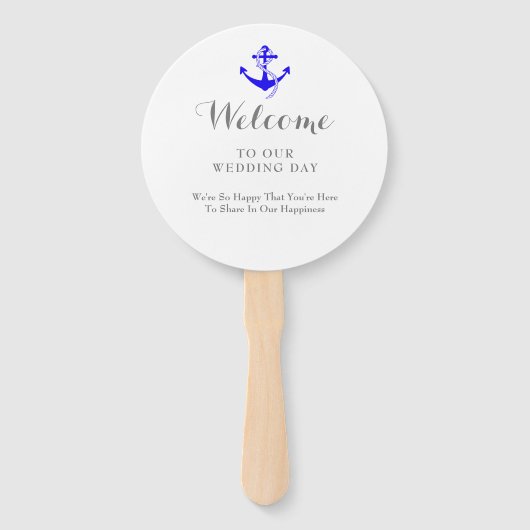 Éventail Mariage de croisière de destination (Dos)