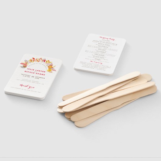 Éventail Mariage de feuillage de Fleur sauvage Boho violet (Non-assemblé)