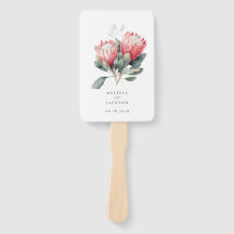 Mariage de fleurs d'aquarelle en teinte Protea
