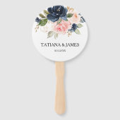 Éventail Mariage de fleurs d'automne (Devant)