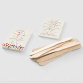 Éventail Mariage de fleurs de prés pourpre jaune moutarde d (Non-assemblé)