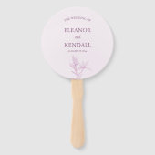 Éventail Mariage de fleurs intemporel (Devant)