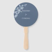 Éventail Mariage de fleurs intemporel (Dos)