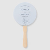 Éventail Mariage de fleurs intemporel (Devant)