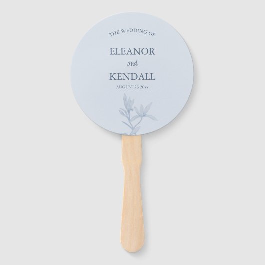 Éventail Mariage de fleurs intemporel (Devant)