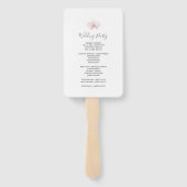 Éventail Mariage de gazon Pampas (Dos)