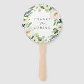 Éventail Mariage de germe blanc (Dos)