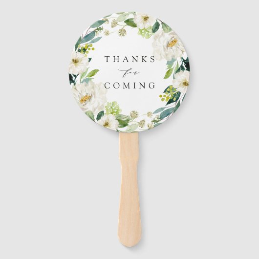 Éventail Mariage de germe blanc (Dos)