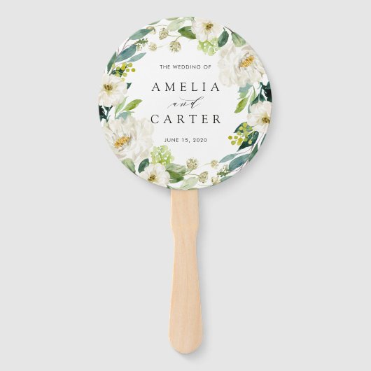 Éventail Mariage de germe blanc (Devant)