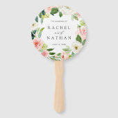 Éventail Mariage de germe floral à fleurs blanches (Devant)