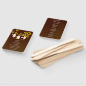 Éventail Mariage de jarres de mason de couleur jaune foncé (Non-assemblé)