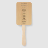 Éventail Mariage de jarres de mason rose clair (Dos)