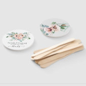 Éventail Mariage de l'eucalyptus rose bohème (Non-assemblé)