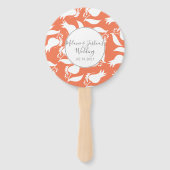 Éventail Mariage de l'ombre botanique de la tulipe dessinée (Devant)