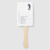 Éventail Mariage de mer Blue Wave V2 ID836 (Devant)