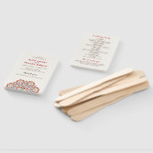 Éventail Mariage de Motif de mandala géométrique classique (Non-assemblé)