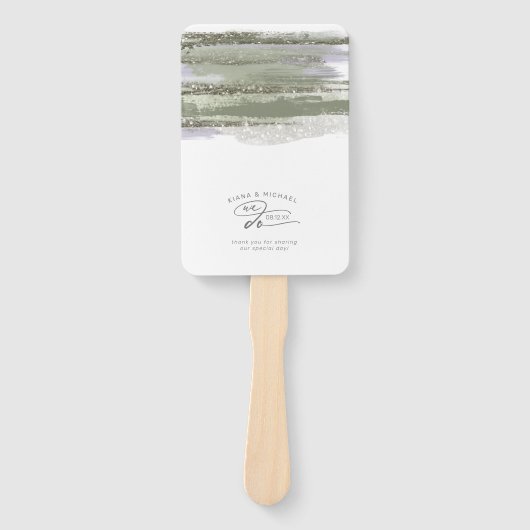 Éventail Mariage de peinture Abstrait Nous faisons ID886 (Devant)