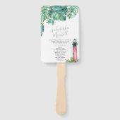 Éventail Mariage de phare de l'ordre de service (Devant)