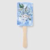 Éventail Mariage de plage personnalisé (Dos)