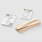 Éventail Mariage de verdure rustique d'eucalyptus (Non-assemblé)